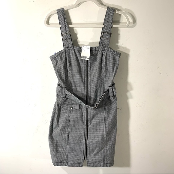 H&M houndstooth Suspender Dress black & White - Picture 2 of 11